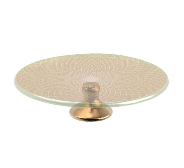 Rica Small gold cake stand