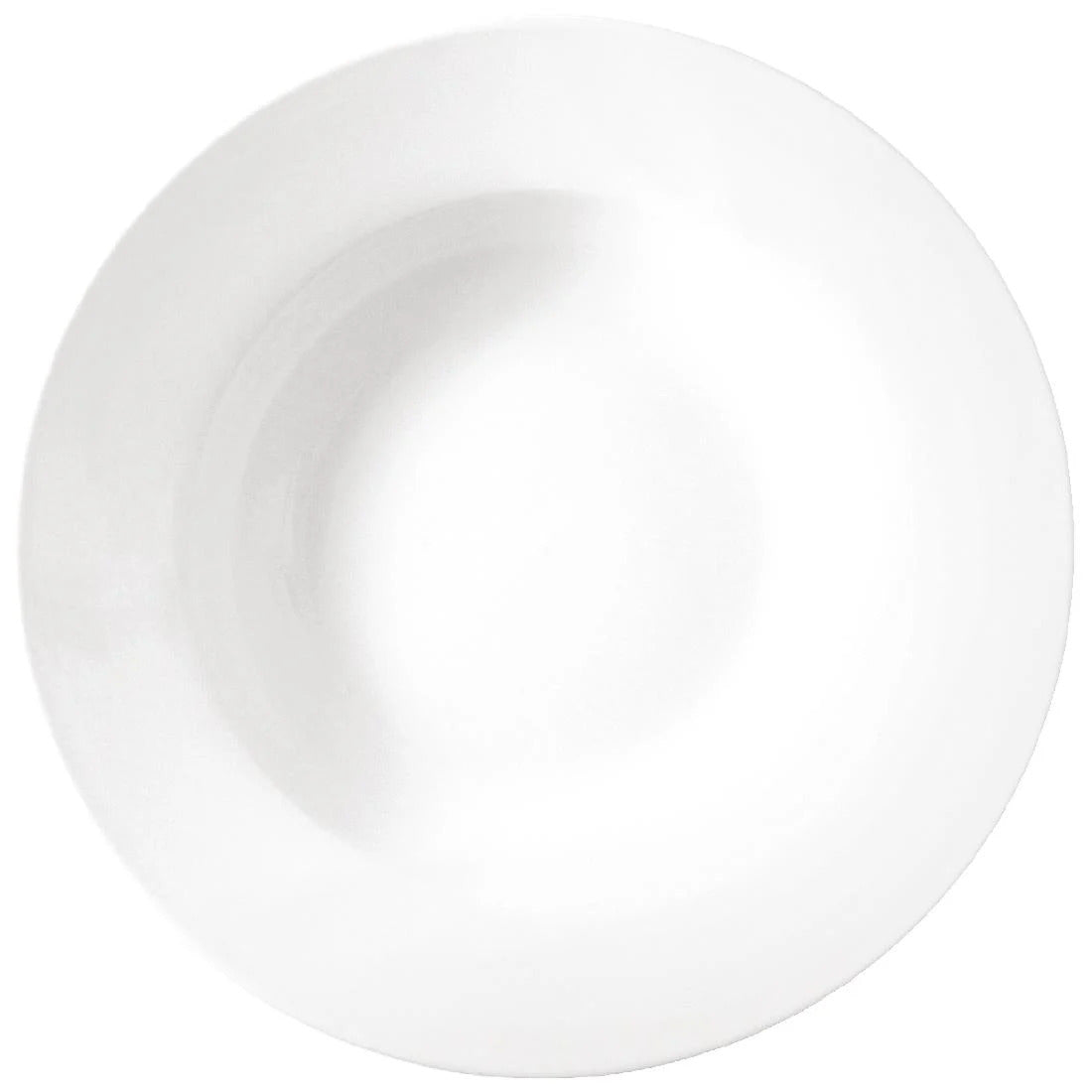 White Wide Rimmed Soup Bowls 228mm